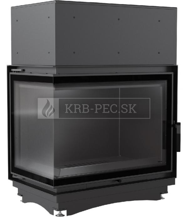 Kratki Amelia 24 BS L DECO W teplovodná krbová vložka ľavé bočné presklenie DECO krb-pec
