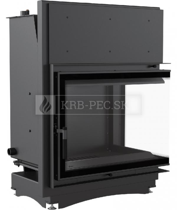 Kratki Amelia 24 BS P DECO W teplovodná krbová vložka pravé bočné presklenie DECO krb-pec
