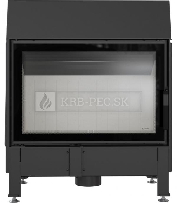 Kratki Zibi DECO oceľová teplovzdušná krbová vložka s akumulačnou spaľovacou komorou krb-pec