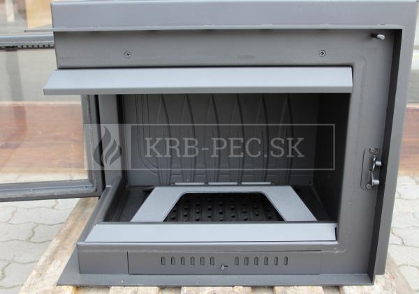 Kratki Simple BS L rohová teplovzdušná krbová vložka s deleným sklom ľavé krb-pec
