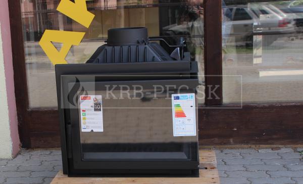 Kratki Simple BS P rohová teplovzdušná krbová vložka s deleným sklom pravé krb-pec