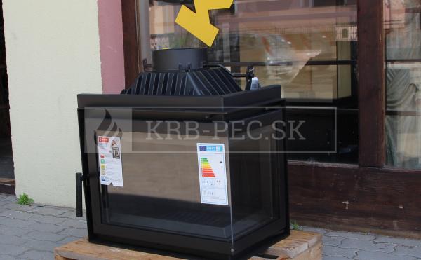 Kratki Simple BS P rohová teplovzdušná krbová vložka s deleným sklom pravé krb-pec