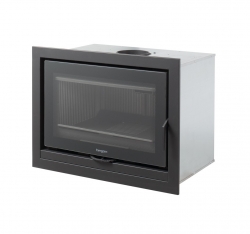 Hergom SERE 100 krbová kazeta čierna - čelný rám model 2 krb-pec