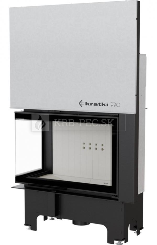 Kratki VNL 810/410 G výkonný rohový krb s výsuvným otváraním dvierok ľavé krb-pec