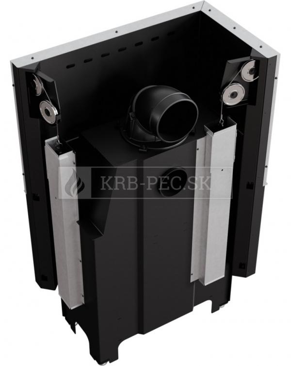 Kratki VNL 810/410 G výkonný rohový krb s výsuvným otváraním dvierok ľavé krb-pec