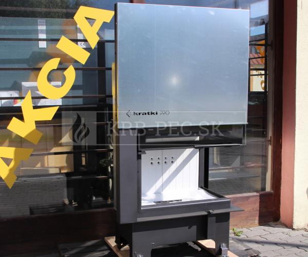 Kratki VNP 810/410 G výkonný rohový krb s výsuvným otváraním dvierok pravé krb-pec