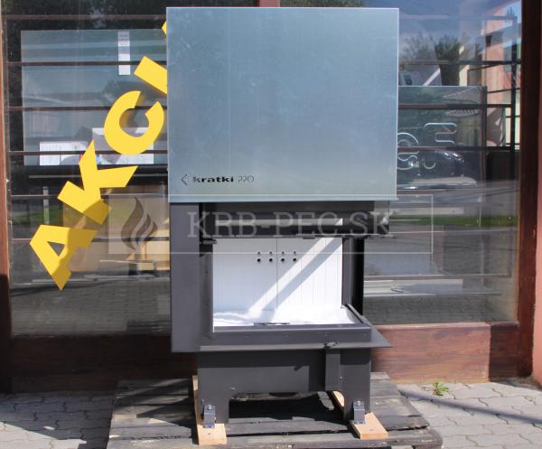 Kratki VNP 810/410 G výkonný rohový krb s výsuvným otváraním dvierok pravé krb-pec