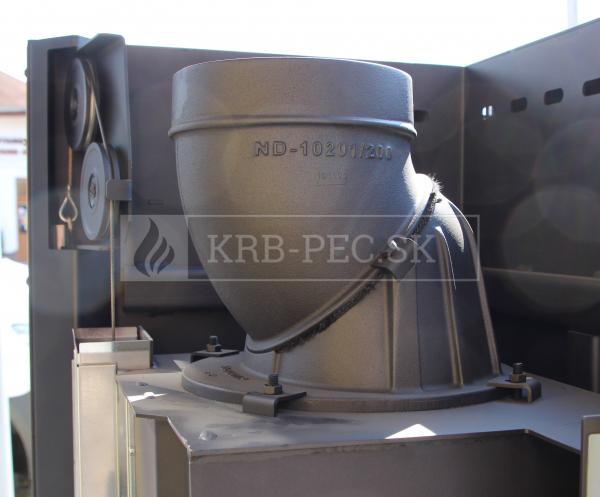 Kratki VNP 810/410 G výkonný rohový krb s výsuvným otváraním dvierok pravé krb-pec