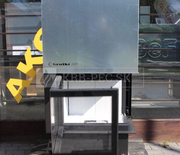 Kratki VNP 810/410 G výkonný rohový krb s výsuvným otváraním dvierok pravé krb-pec