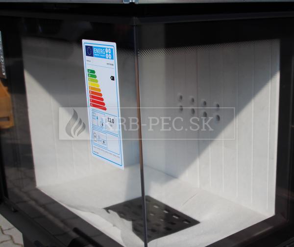 Kratki VNP 810/410 G výkonný rohový krb s výsuvným otváraním dvierok pravé krb-pec