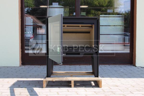 Hergóm GLANCE L voľne stojace liatinové krbové kachle krb-pec