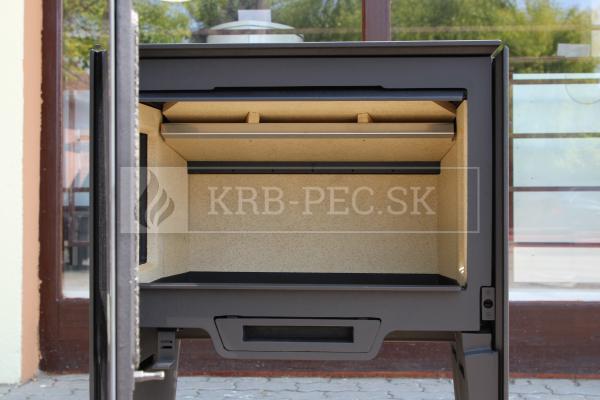 Hergóm GLANCE L voľne stojace liatinové krbové kachle krb-pec