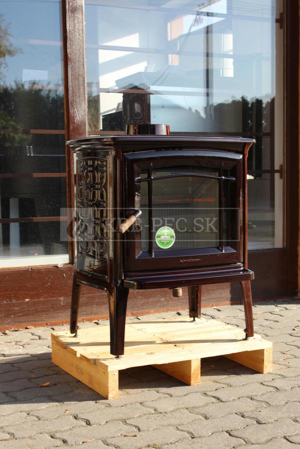 Hergóm CRAFTSBURY liatinové krbové kachle hnedý smalt krb-pec