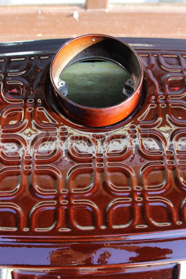 Hergóm CRAFTSBURY liatinové krbové kachle hnedý smalt krb-pec