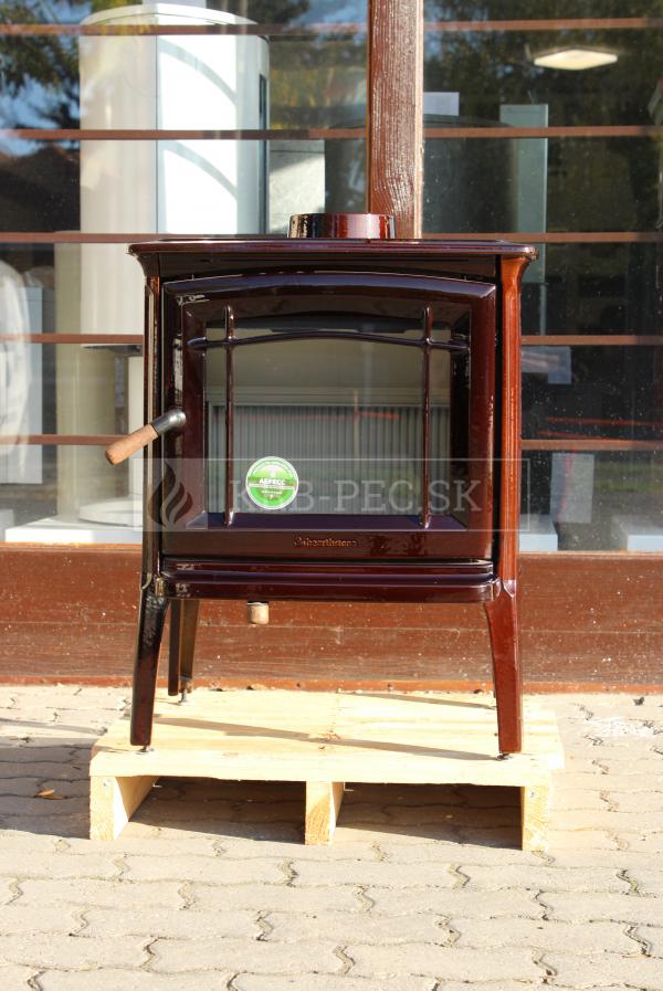 Hergóm CRAFTSBURY liatinové krbové kachle hnedý smalt krb-pec