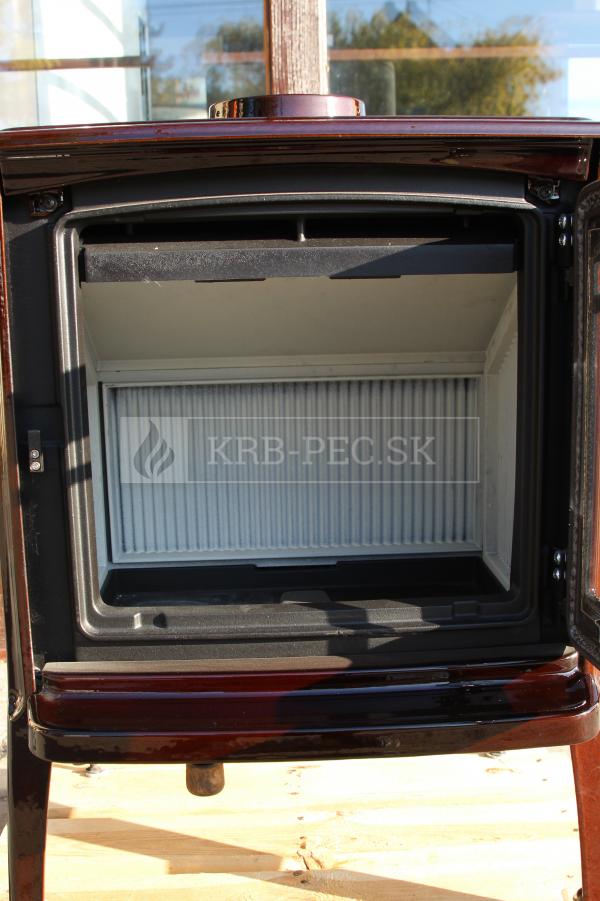 Hergóm CRAFTSBURY liatinové krbové kachle hnedý smalt krb-pec