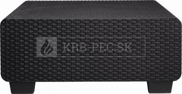 Keter Salta záhradný stôl grafitový krb-pec