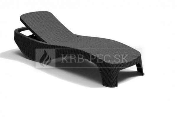 Keter Atlantic lehátko v grafitovej farbe krb-pec