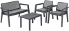 Keter Emily balkónový set nábytku grafitový (2 stoličky + stôl + sedačka) krb-pec
