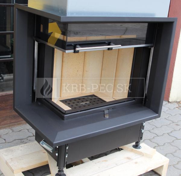 Kobok Chopok R 90 S380 VD L 650 510 SM štorstranrý rámik krb-pec