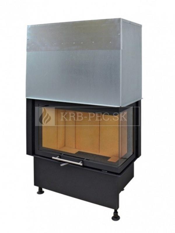 Kobok Chopok R 90 S/380 VD L/P 720/450 510 570 teplovzdušná krbová vložka s výsuvnými dvierkami krb-pec