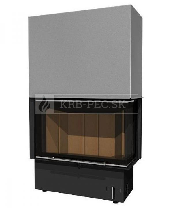 Kobok Chopok R 90 S/500 VD L/P 720/450 510 570 teplovzdušná krbová vložka s výsuvnými dvierkami krb-pec