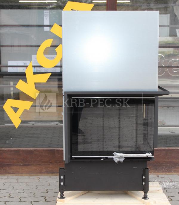Kobok Chopok R90 67 VD P 720/510-S/500, SM, rám 3S VD, čierny šamot krb-pec