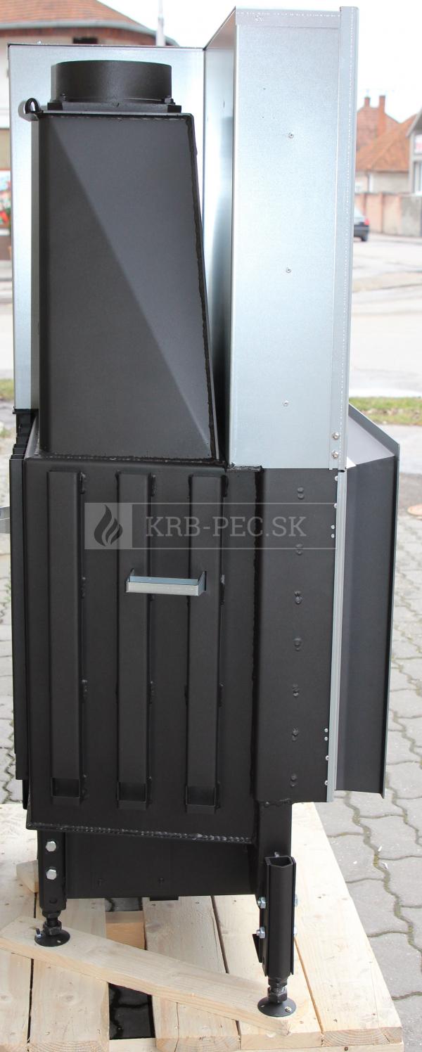 Kobok Chopok R90 67 VD P 720/510-S/500, SM, rám 3S VD, čierny šamot krb-pec