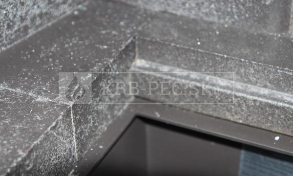 Kobok Chopok R90 67 VD P 720/510-S/500, SM, rám 3S VD, čierny šamot krb-pec