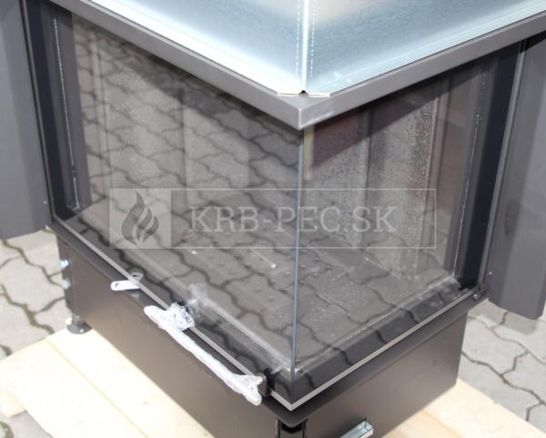Kobok Chopok R90 67 VD P 720/510-S/500, SM, rám 3S VD, čierny šamot krb-pec
