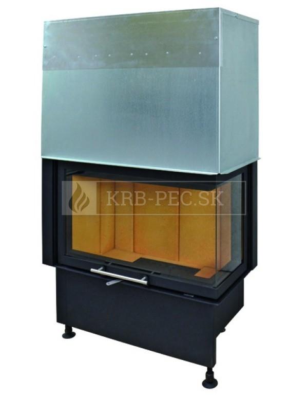 Kobok Chopok R 90 S/500 VD L/P 780/450 510 570 teplovzdušná krbová vložka s výsuvnými dvierkami krb-pec