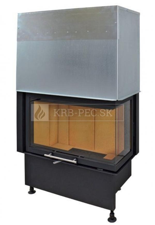 Kobok Chopok R 90 S/500 VD L/P 950/450 510 570 teplovzdušná krbová vložka s výsuvnými dvierkami krb-pec