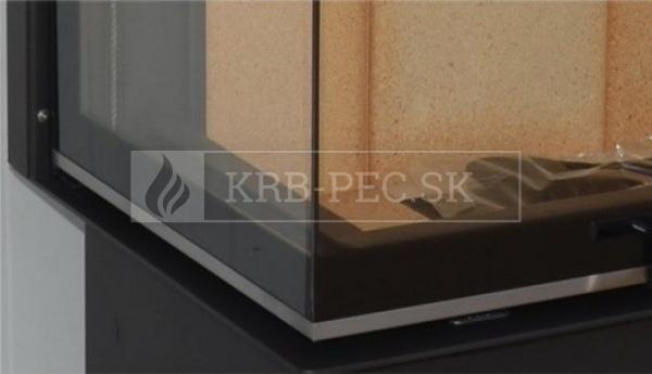 Kobok Kazeta R 90 S/500 VD L/P 650/450 510 570 rohová krbová vložka s výsuvnými dvierkami krb-pec