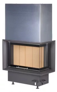 Kobok Kazeta R 90 S/380 VD L/P 720/450 510 570 rohová krbová vložka s výsuvnými dvierkami