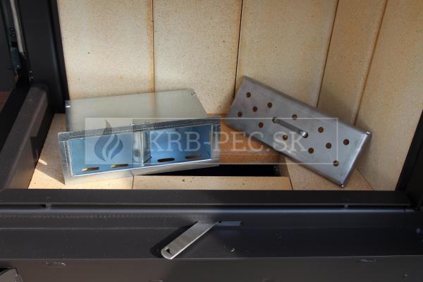 Kobok Kazeta R 90 S/380 VD L/P 780/450 510 570 rohová krbová vložka s výsuvnými dvierkami krb-pec