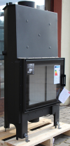 Kratki NADIA PW 10 W krbová vložka s rovným sklom a teplovodným výmenníkom krb-pec