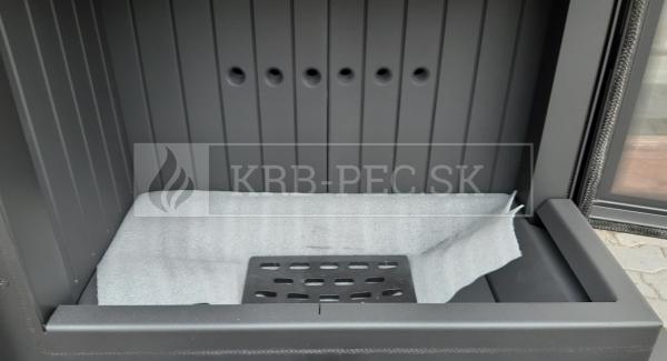 Kratki Lucy 12 BS P teplovzdušná krbová vložka s rohovým pravým presklením krb-pec