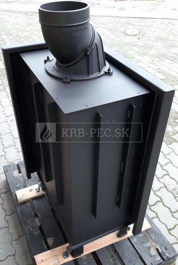 Kratki Lucy 12 BS P teplovzdušná krbová vložka s rohovým pravým presklením krb-pec