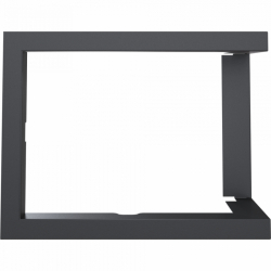 Kratki LUCY 12 BS P montážny rámik 90° krb-pec