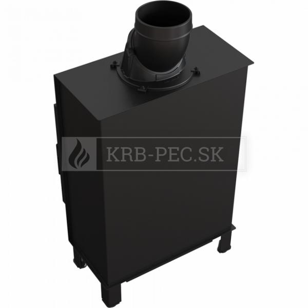 Kratki Lucy 12 SLIM teplovzdušná oceľová krbová vložka s rovným presklením krb-pec