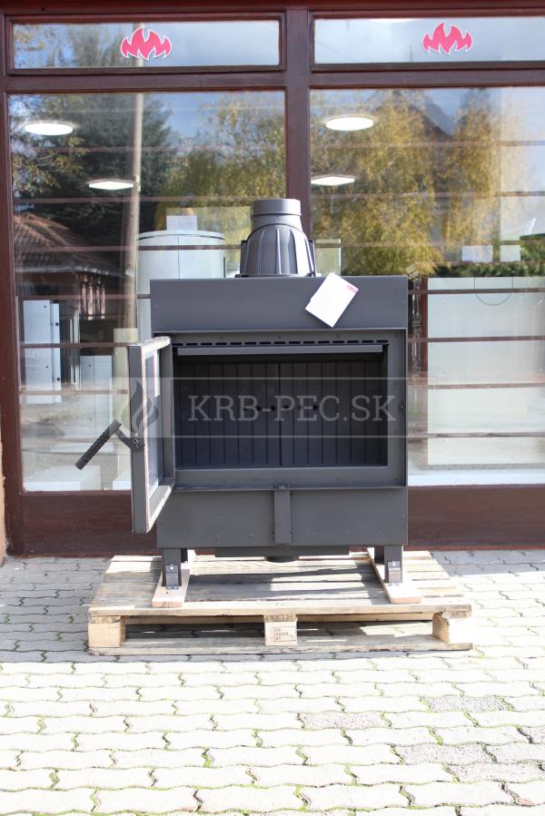 Kratki LUCY 14 SLIM teplovzdušná oceľová krbová vložka s rovným presklením krb-pec