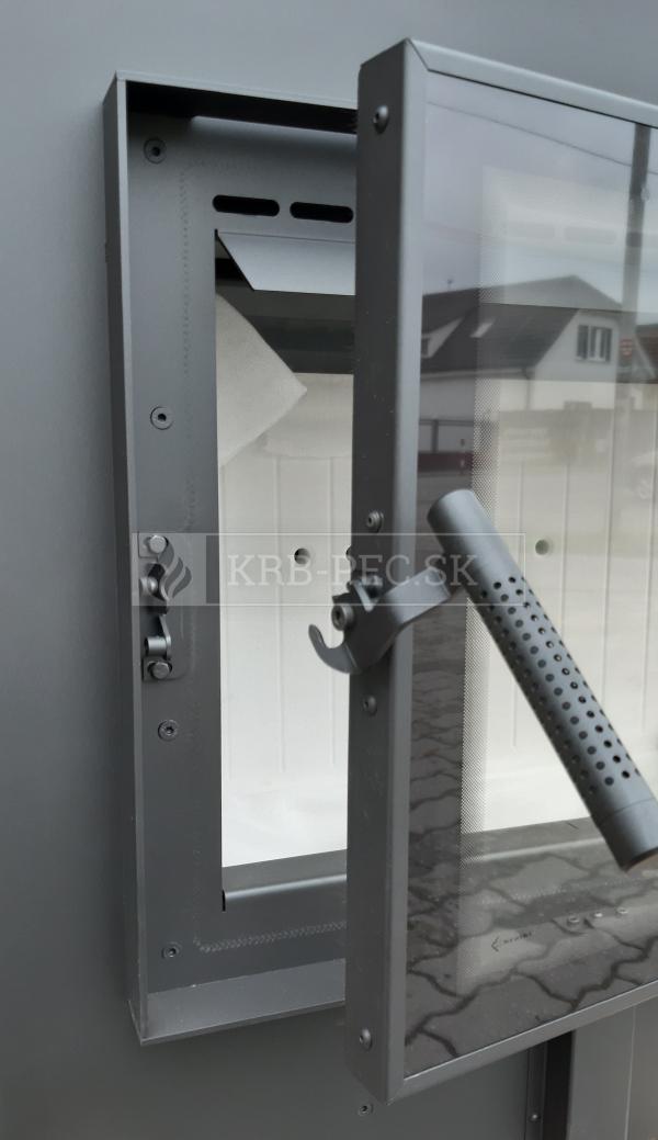 Kratki Lucy 12 SLIM BS P teplovzdušná krbová vložka s rohovým pravým presklením krb-pec