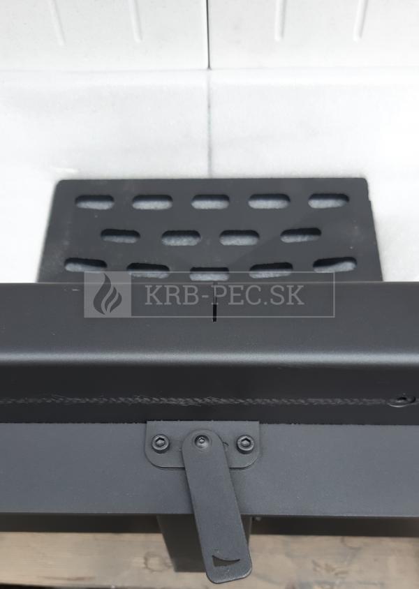 Kratki Lucy 12 SLIM BS P teplovzdušná krbová vložka s rohovým pravým presklením krb-pec