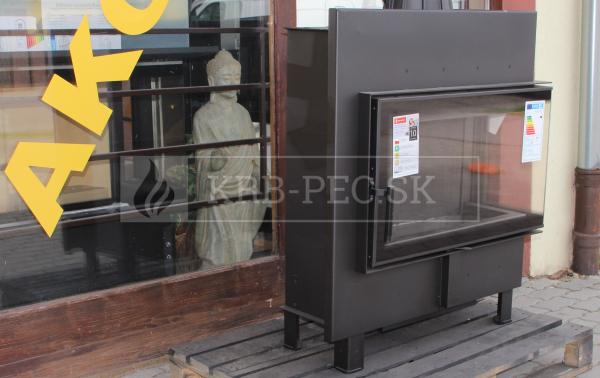 Kratki Lucy 12 SLIM BS P teplovzdušná krbová vložka s rohovým pravým presklením krb-pec