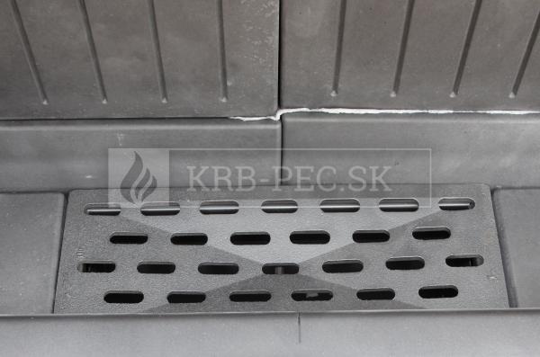 Kratki Lucy 12 SLIM BS P teplovzdušná krbová vložka s rohovým pravým presklením krb-pec
