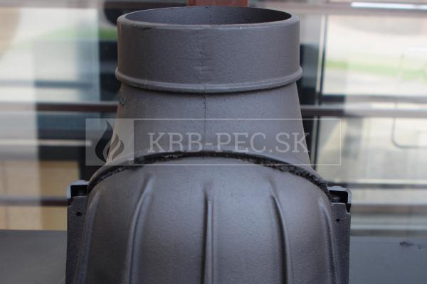 Kratki Lucy 12 SLIM BS P teplovzdušná krbová vložka s rohovým pravým presklením krb-pec
