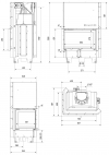 Kratki MBM 10 L BS G krbová vložka s výsuvnými dvierkami a rohovým ľavým presklením krb-pec