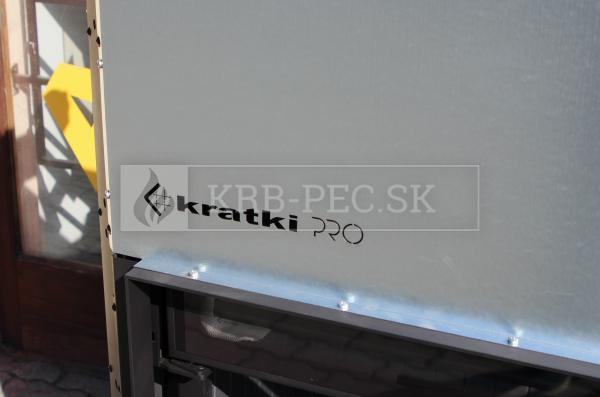Kratki MBM 10 P BS G krbová vložka s výsuvnými dvierkami a rohovým pravým presklením krb-pec