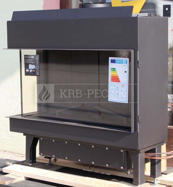 Kratki Leo 70 plynová krbová vložka s ľavým rohovým presklením krb-pec