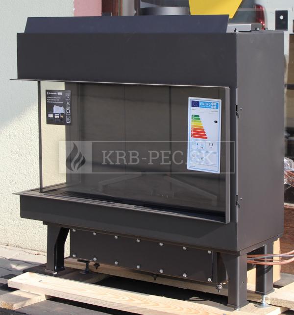 Kratki Leo 70 plynová krbová vložka s ľavým rohovým presklením krb-pec